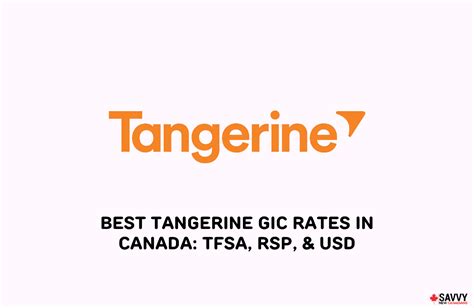 tangerine rates